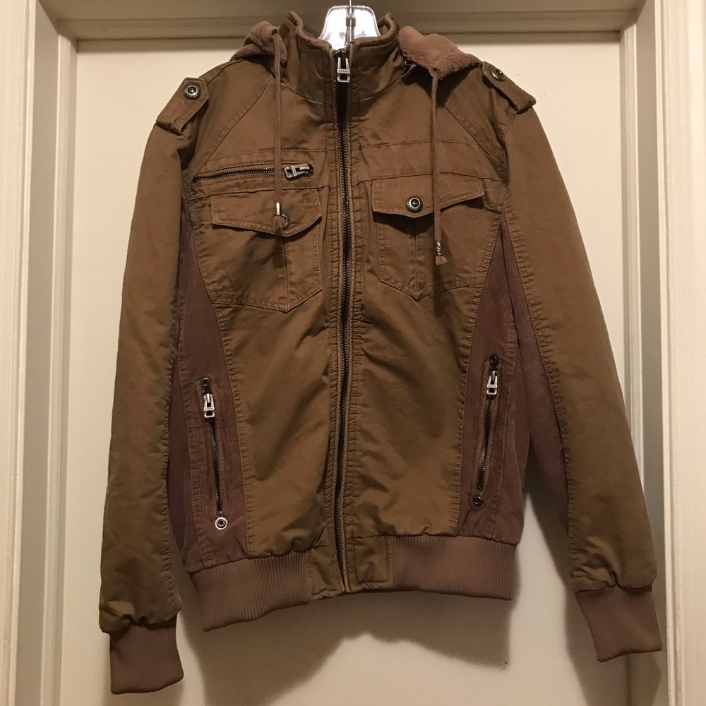 Fuzzy Brown Winter Jacket